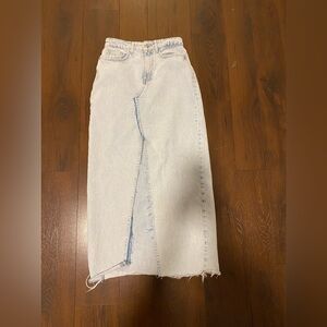 Zara small denim maxi skirt jean women bottoms jeans